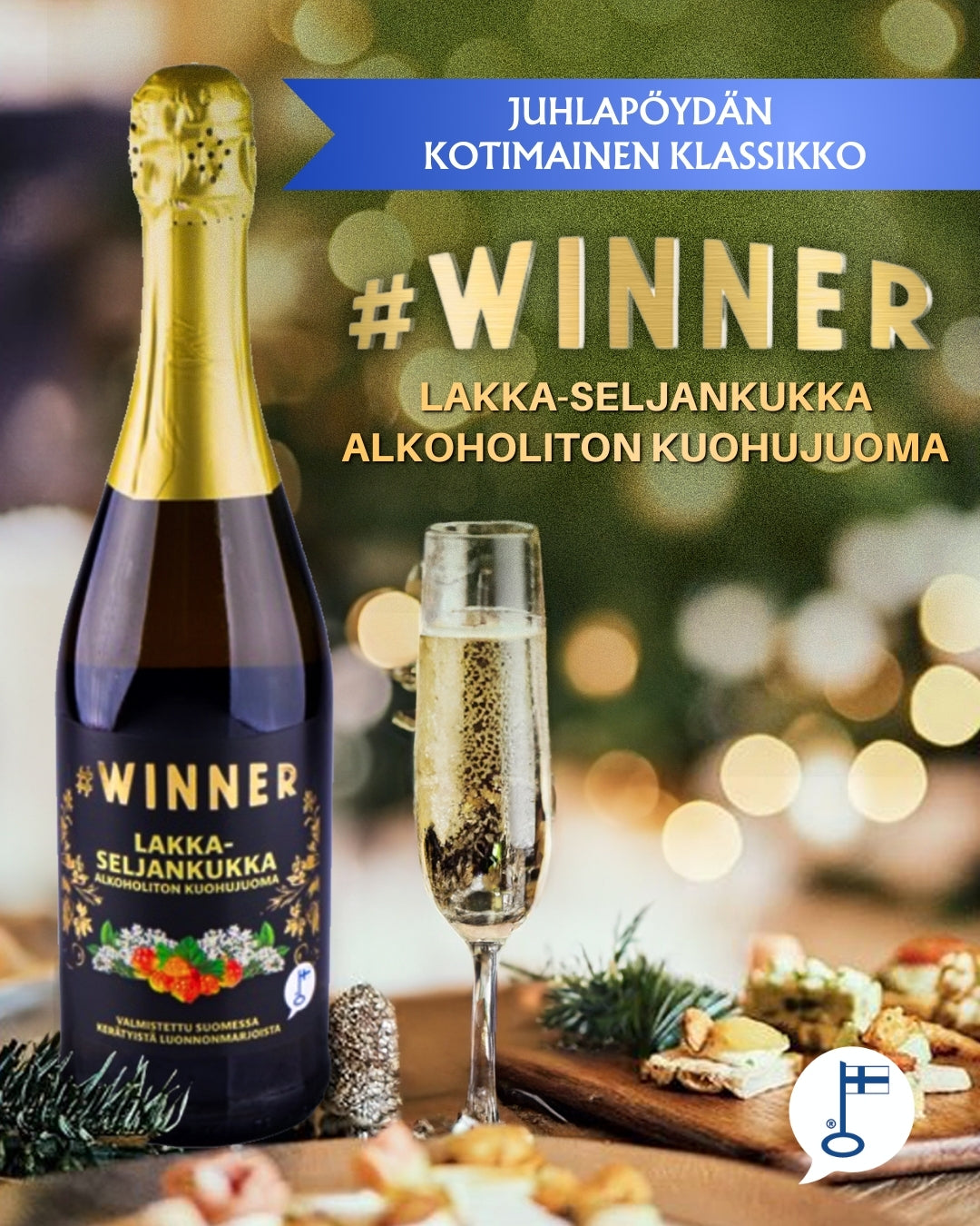 #Winner seljankukka-lakka alkoholiton kotimainen juhlajuoma 6 x 75cl plo
