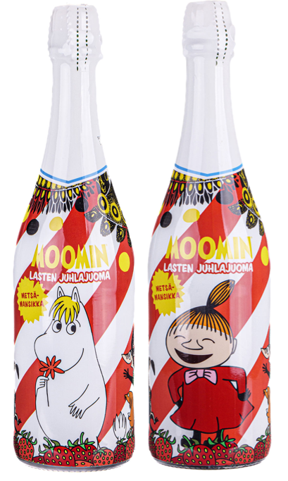 Moomin mansikkainen juhlajuoma 75cl x 6 pullo